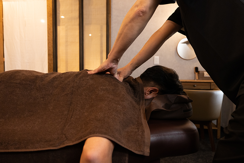 ほぐす・マッサージ手順1